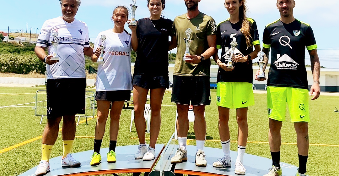 Leonor Pinho em 2º lugar em Mixed Doubles na 6ª etapa do Circuito Nacional de Teqball