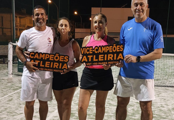 Tenistas de Almeirim dominam campeonato regional de veteranos +50